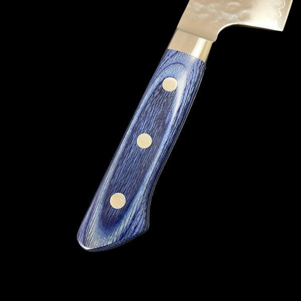 GOKADEN AUS10 STEEL HAMMERED KIRITSUKE SANTOKU KNIFE 190mm