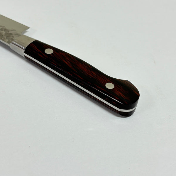 GOKADEN DAMASCUS HAMMERED FINISH SANTOKU & PETTY VG10 STAINLESS KNIFE GIFT SET