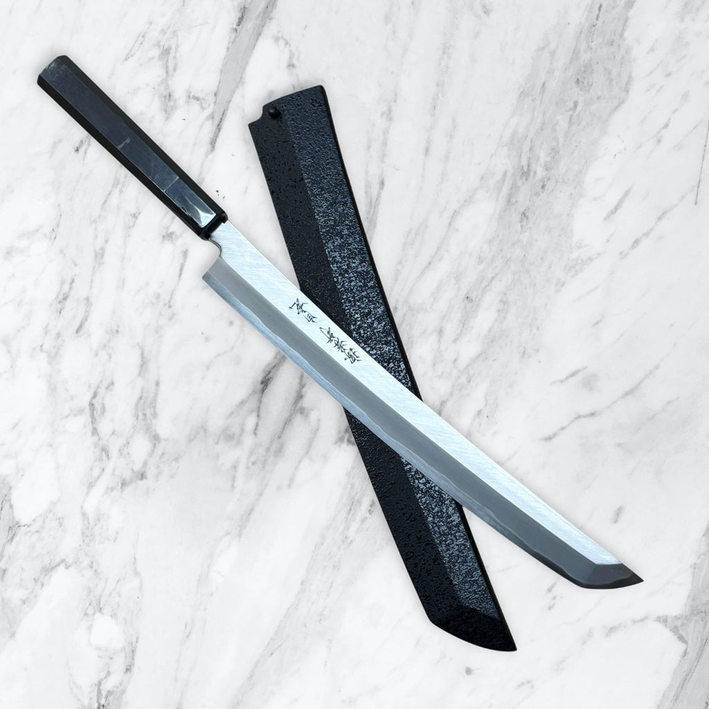 SAMURAI SWORD SASHIMI KNIFE ZANGETSU 12 inch / 300mm TAKAYUKI BYAKKO SERIES