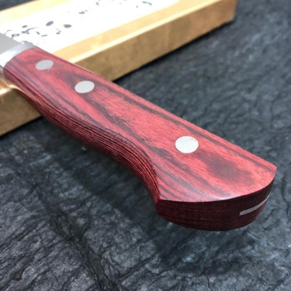GOKADEN BLUE STEEL CLAD SANTOKU KNIFE