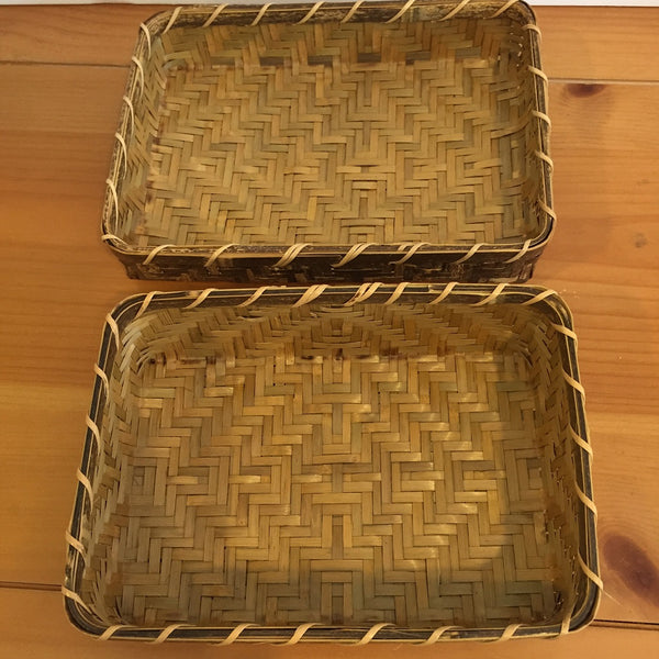 HAND WOVEN BAMBOO BASKET