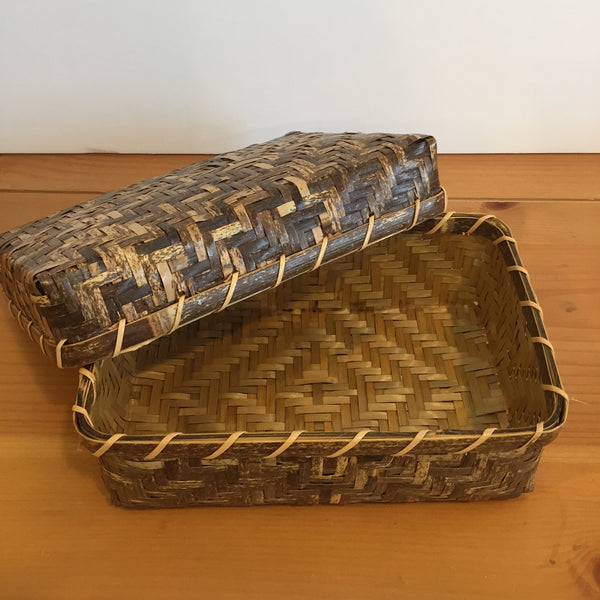 HAND WOVEN BAMBOO BASKET