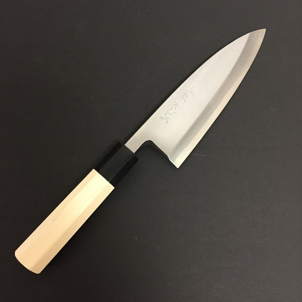 GOKADEN CARBON STEEL DEBA HOCHO - Yasuki White