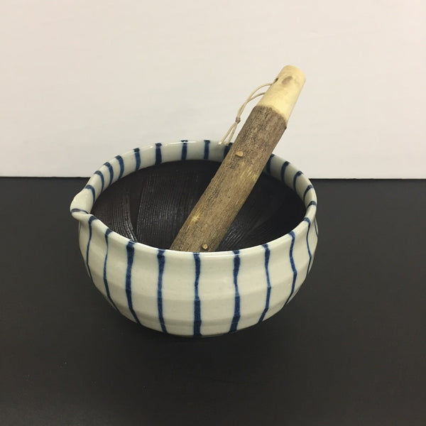 JAPANESE MORTAR/SURIBACHI and pestle set