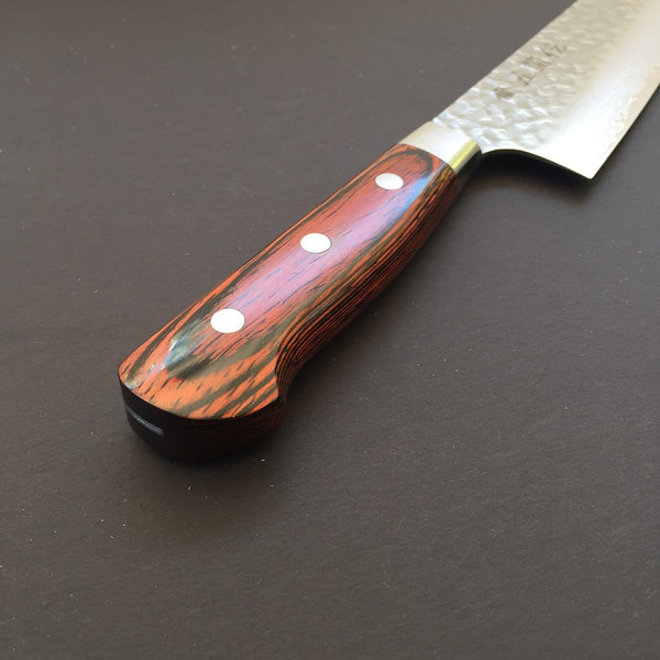 GOKADEN 33 LAYER DAMASCUS HAMMERED FINISH-CHEF'S STAINLESS KNIFE 8.2"-VG10