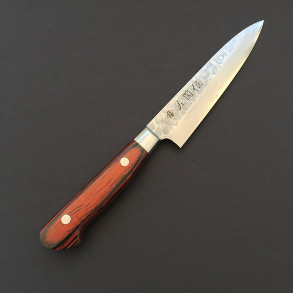 GOKADEN 33 LAYER DAMASCUS HAMMERED FINISH- PETTY/UTILITY  Stainless KNIFE-VG10