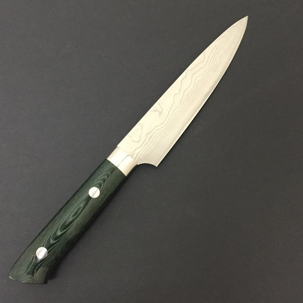 GOKADEN COLLECTABLE KNIFE - STAINLESS VG10 DAMASCUS PATTERN PETTY KNIFE