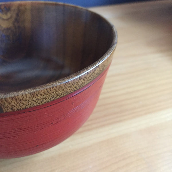 HAKEME BRUSH WOODEN BOWL