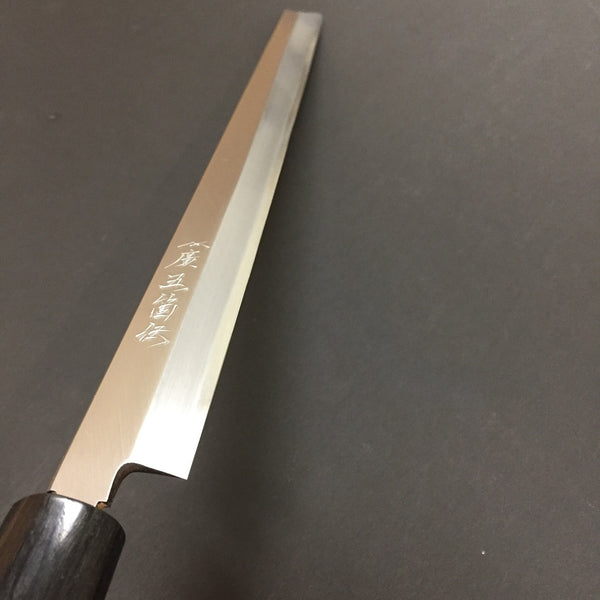 GOKADEN KASUMITOGI TAKOBIKI YANAGI SASHIMI KNIFE -- 300mm / 12"/sheath