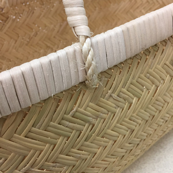 BAMBOO BASKET - ICHIBA KAGO 8x15.5x9.5 inches