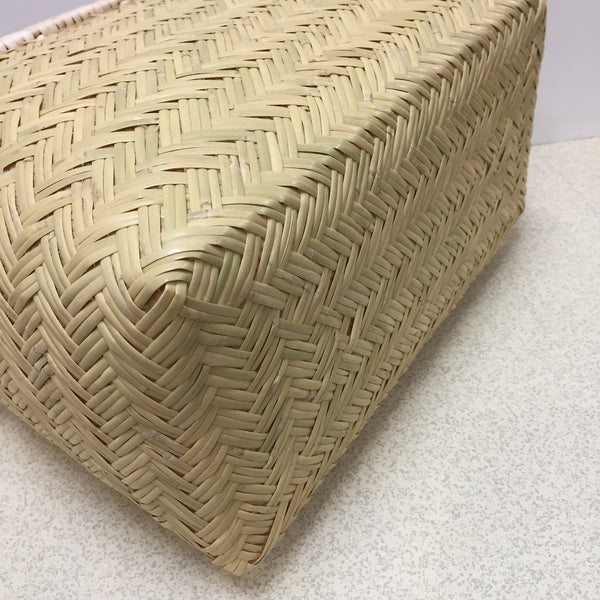 BAMBOO BASKET - ICHIBA KAGO 8x15.5x9.5 inches