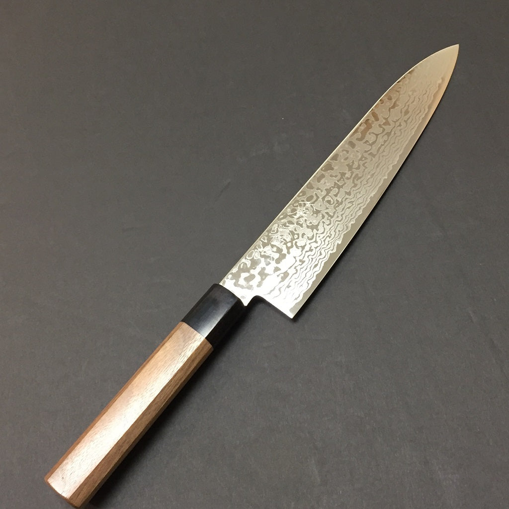 GOKADEN UROKO (oo-roko) STAINLESS CHEF KNIFE ZA-18(VG-10) DAMASCUS