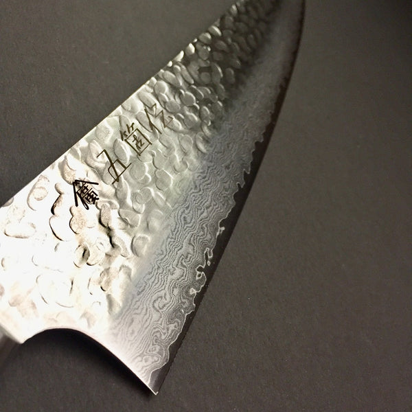 GOKADEN 33 LAYERS DAMASCUS HAMMERED FINISH-CHEF'S STAINLESS KNIFE 8.2"-VG10