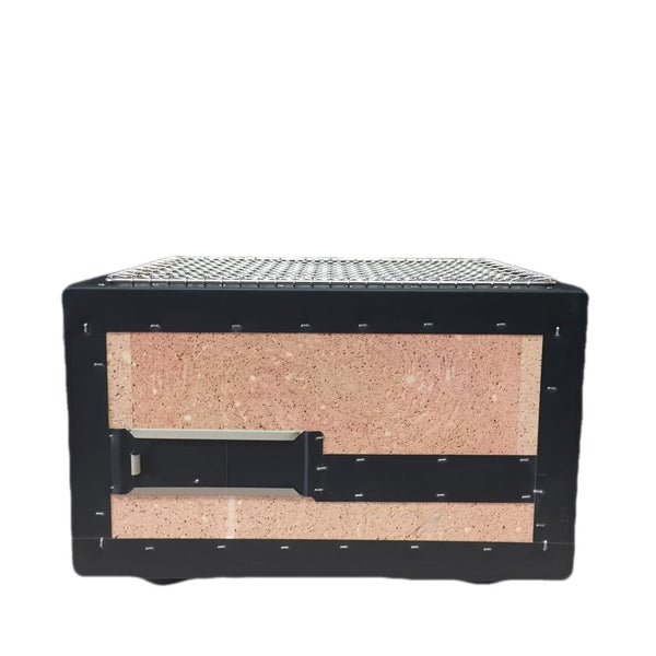 JAPANESE CHARCOAL BBQ YAKITORI GRILL BQ3123 WITH GRILL COVER & OGA BINCHO CHARCOAL