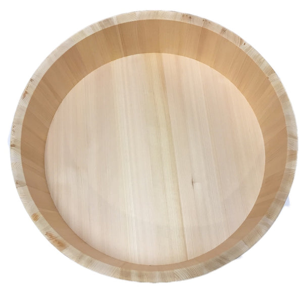 60cm HANDAI/HANGIRI JAPANESE WOODEN SUSHI OKE-SAWARA CYPRESS W/SPATULA FOR PROFESSIONAL