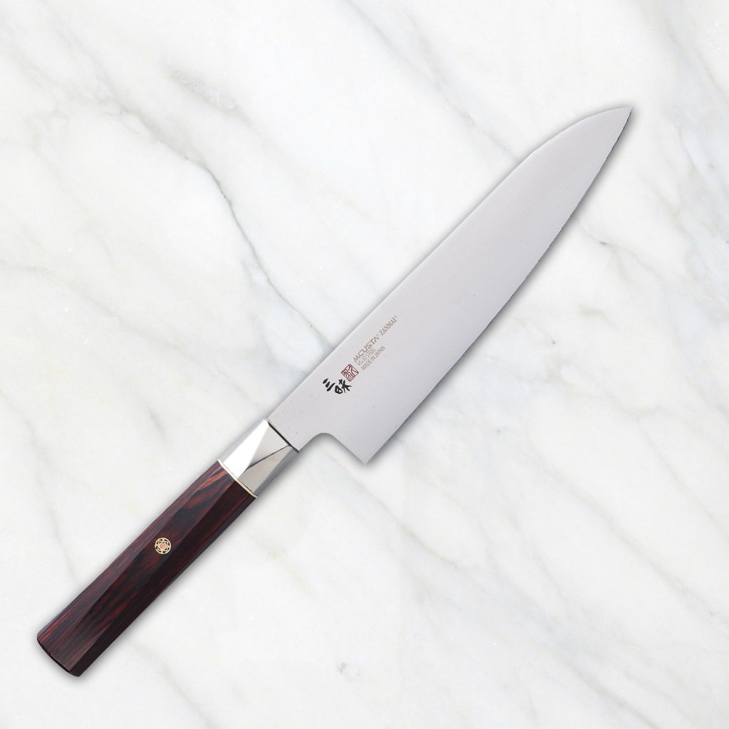 MCUSTA ZANMAI Supreme Twisted CHEF KNIFE/GYUTO with Sheath