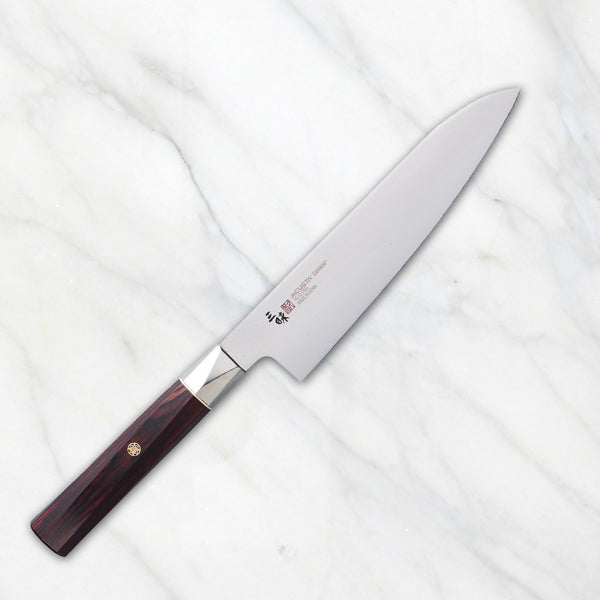 MCUSTA ZANMAI Supreme Twisted CHEF KNIFE/GYUTO with Sheath