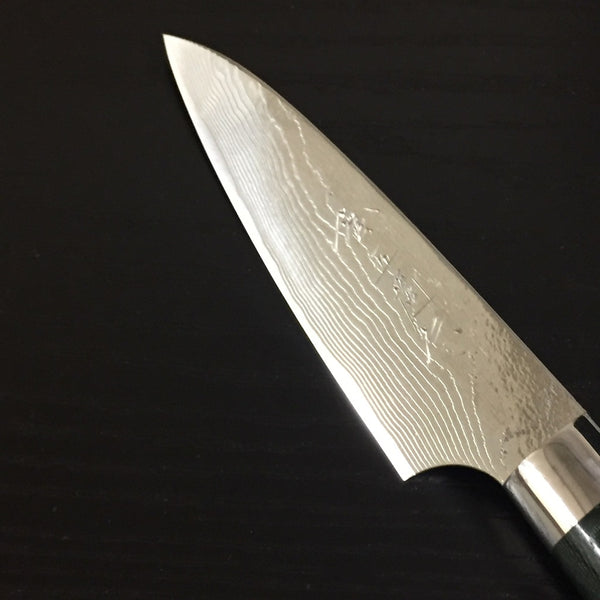 GOKADEN COLLECTABLE KNIFE - STAINLESS VG10 DAMASCUS PATTERN PETTY KNIFE