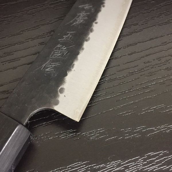 GOKADEN HAMMERED SUPER BLUE KUROUCHI FINISH PETTY KNIFE