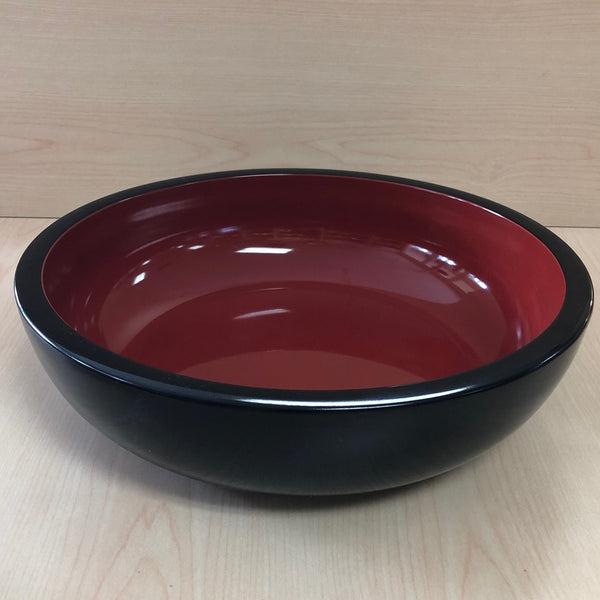 URUSHI LACQUER FINISHED LARGE SALAD BOWL