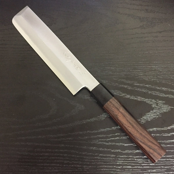 GOKADEN VEGETABLE-USUBA STAINLESS KNIFE SILVER 3/GINSAN-KO (LEFT HANDED)
