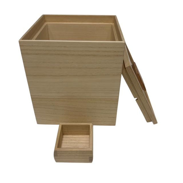 RICE CONTAINER MADE OF PAULOWNIA WOOD  MADE IN JAPAN