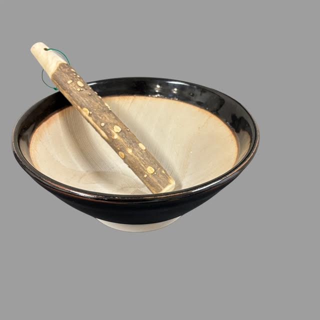 SURIBACHI EARTHNWARE MORTAR / 9.5"PESTLE(Japanese pepper tree)