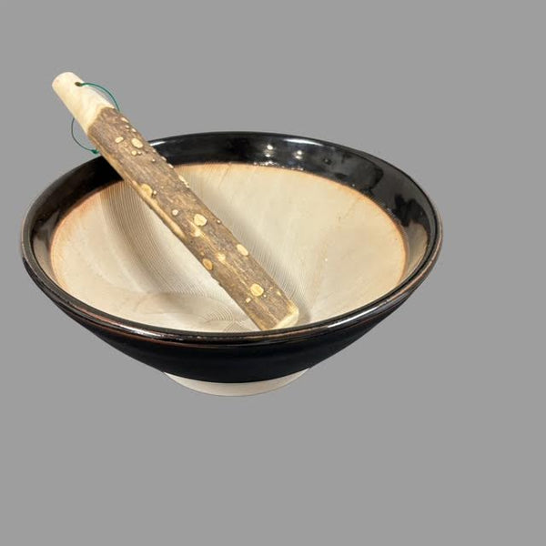 SURIBACHI EARTHNWARE MORTAR / 9.5"PESTLE(Japanese pepper tree)