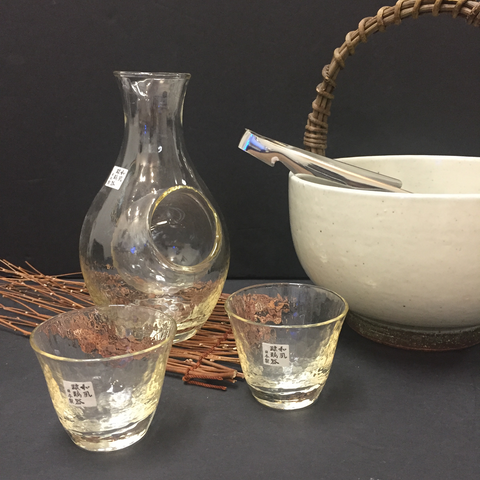 SAKE CARAFE WITH ICE POCKET-TAKASEGAWA COLD SAKE SET – HITACHIYA USA