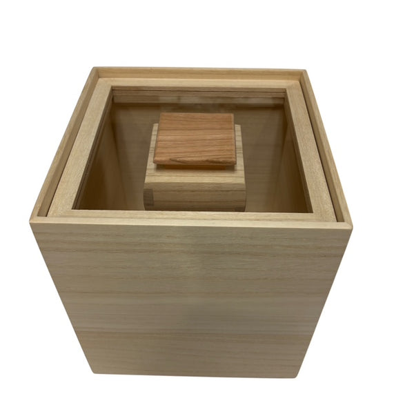 RICE CONTAINER MADE OF PAULOWNIA WOOD  MADE IN JAPAN