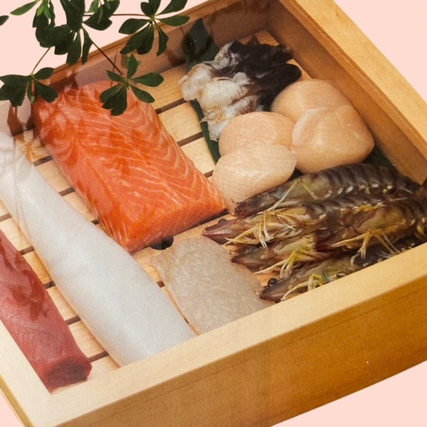 NETABAKO-SUSHI NETA CASE WITH ACRYLIC COVER / POLYMER COATING