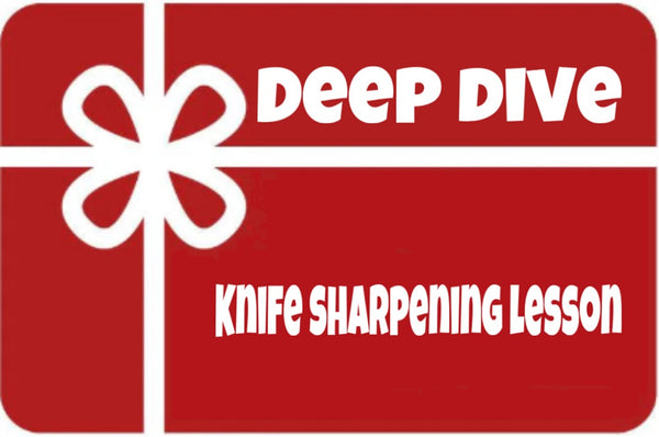 Knife sharpening lesson E-Gift Card