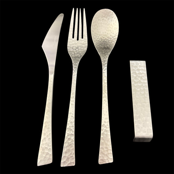 PREMIUM CUTLERY SET-HAMMERED EYE FINISH