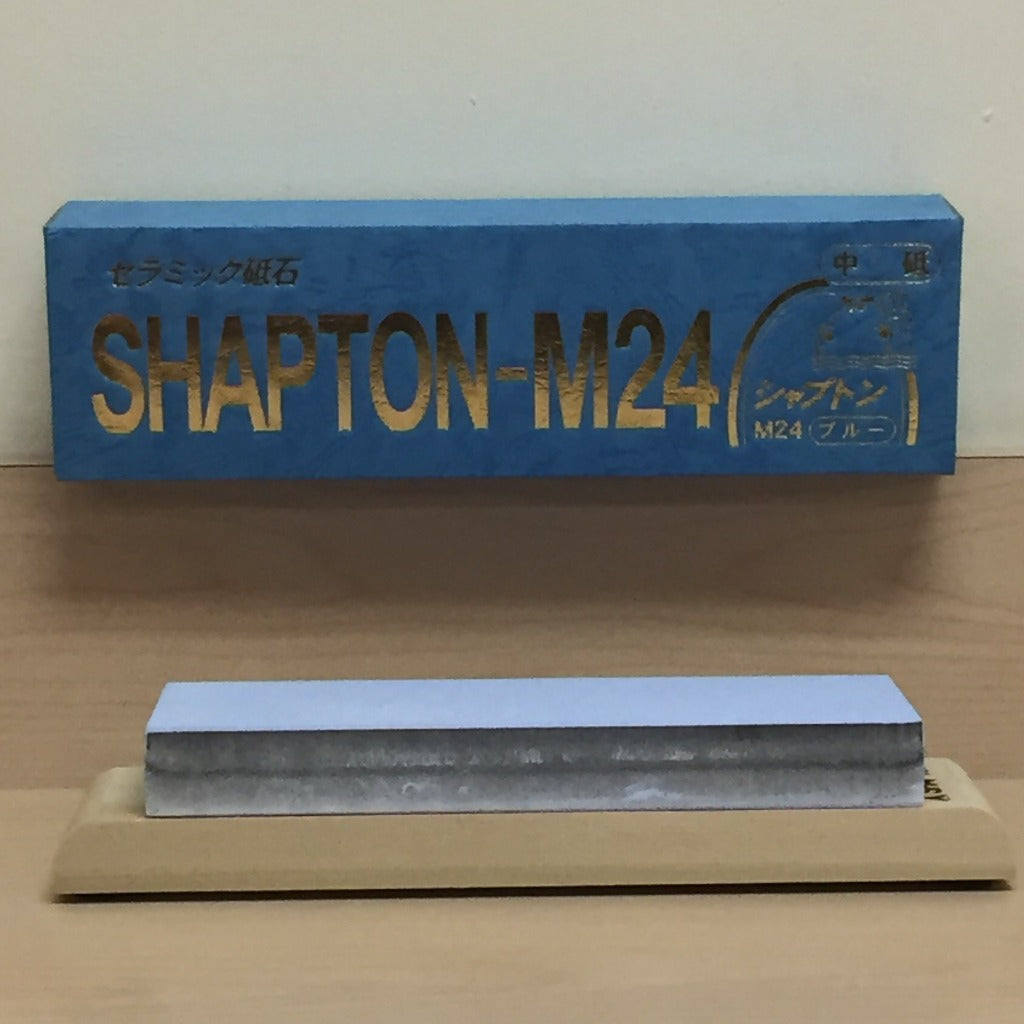SHAPTON M15 Ceramic Whetstone 15 mm Stone with Wooden Base
