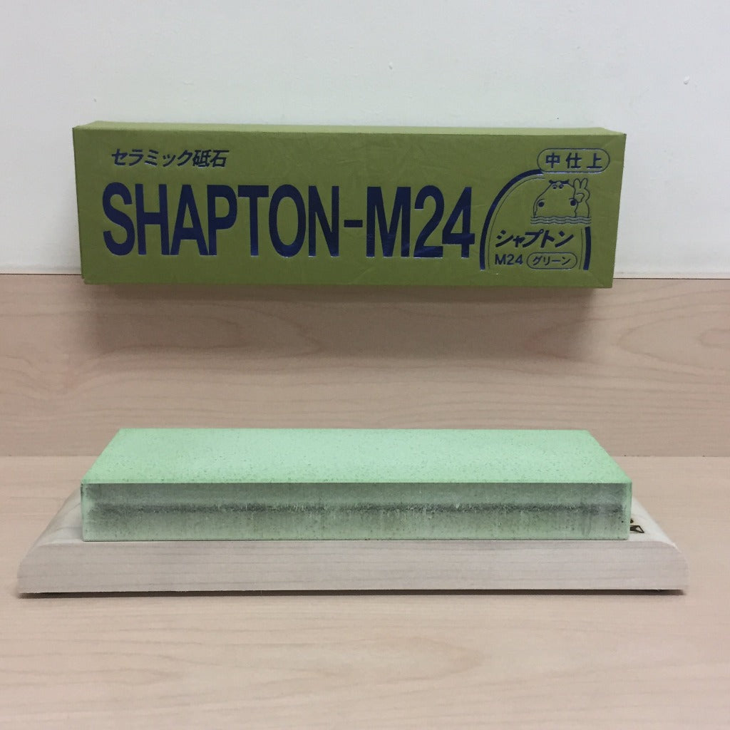 SHAPTON M24 Ceramic Whetstone 24 mm Stone with Wooden Base – YuiSenri
