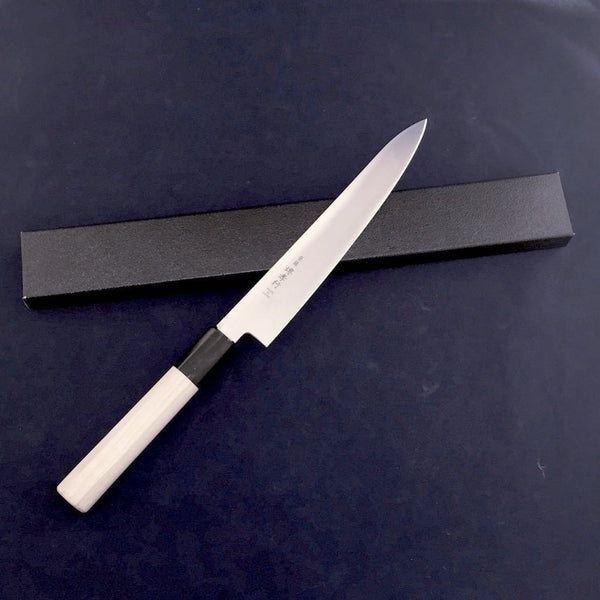 SAKAI TAKAYUKI GRAND CHEF PETTY KNIFE WITH WOODEN HANDLE