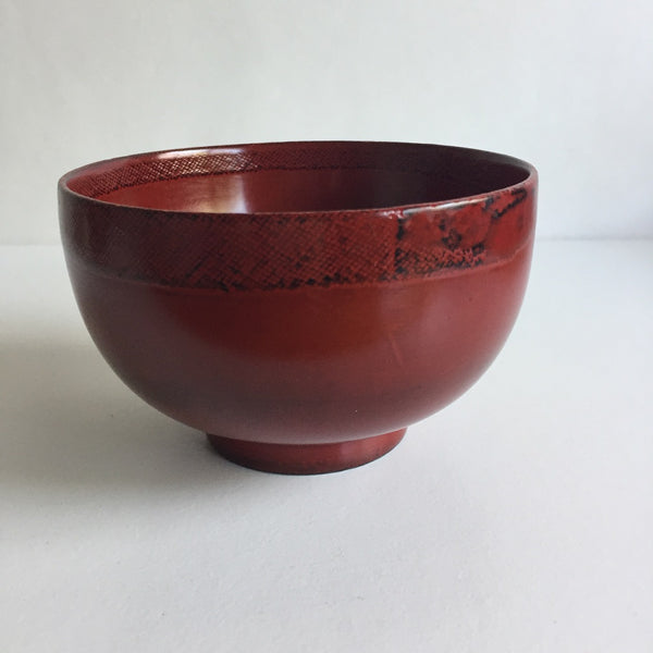 LACQUER COATING WOODEN SOUP BOWL