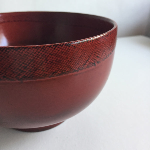 LACQUER COATING WOODEN SOUP BOWL