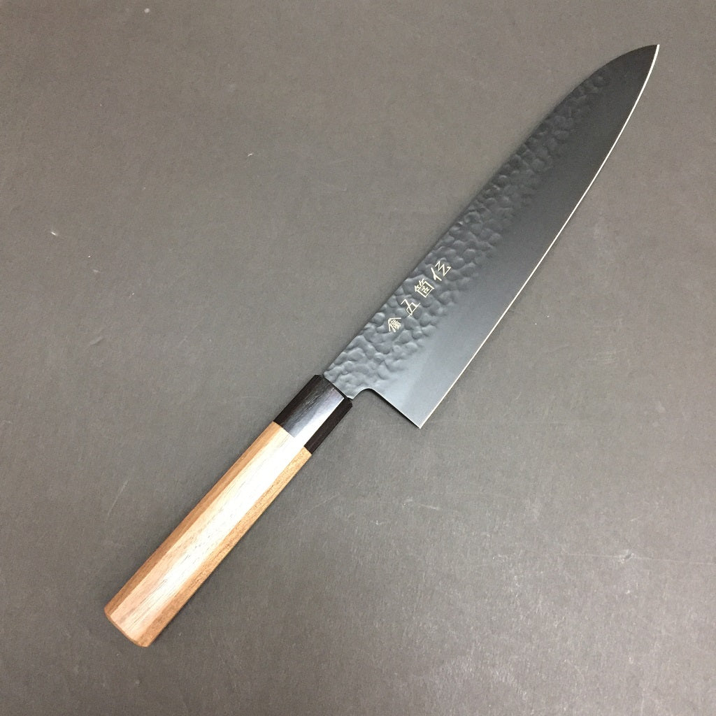GOKADEN HAMMERED STAINLESS VG10 CHEF'S KNIFE-Fluorine Coating Walnut handle
