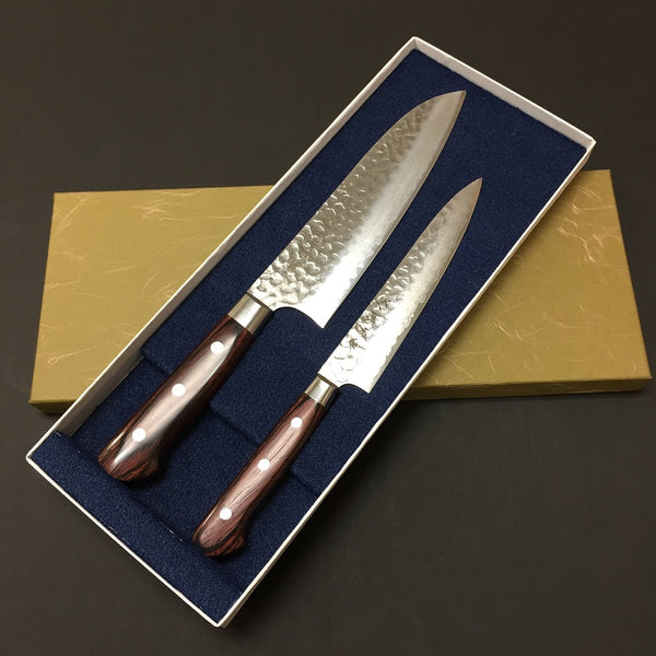  FUJUNI Steak Knives Set of 4 with In-Drawer Knife Block, 5 inch Damascus  Steak Knife Set VG-10 Damascus Super Steel 67-Layer Non Serrated Steak  Knives with Natural Wood Handle, Gift Box